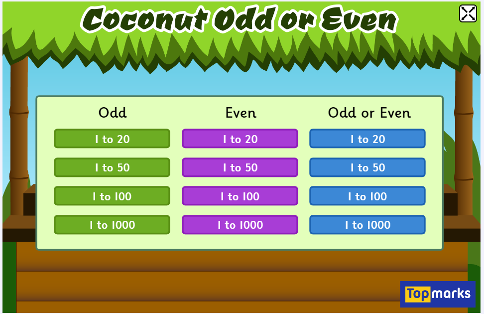 Coconut Odd And Even Topmarks Hot Sale